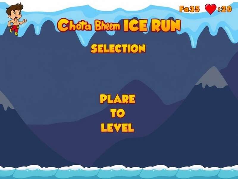 Chhota Bheem Ice Run gameplay screenshot